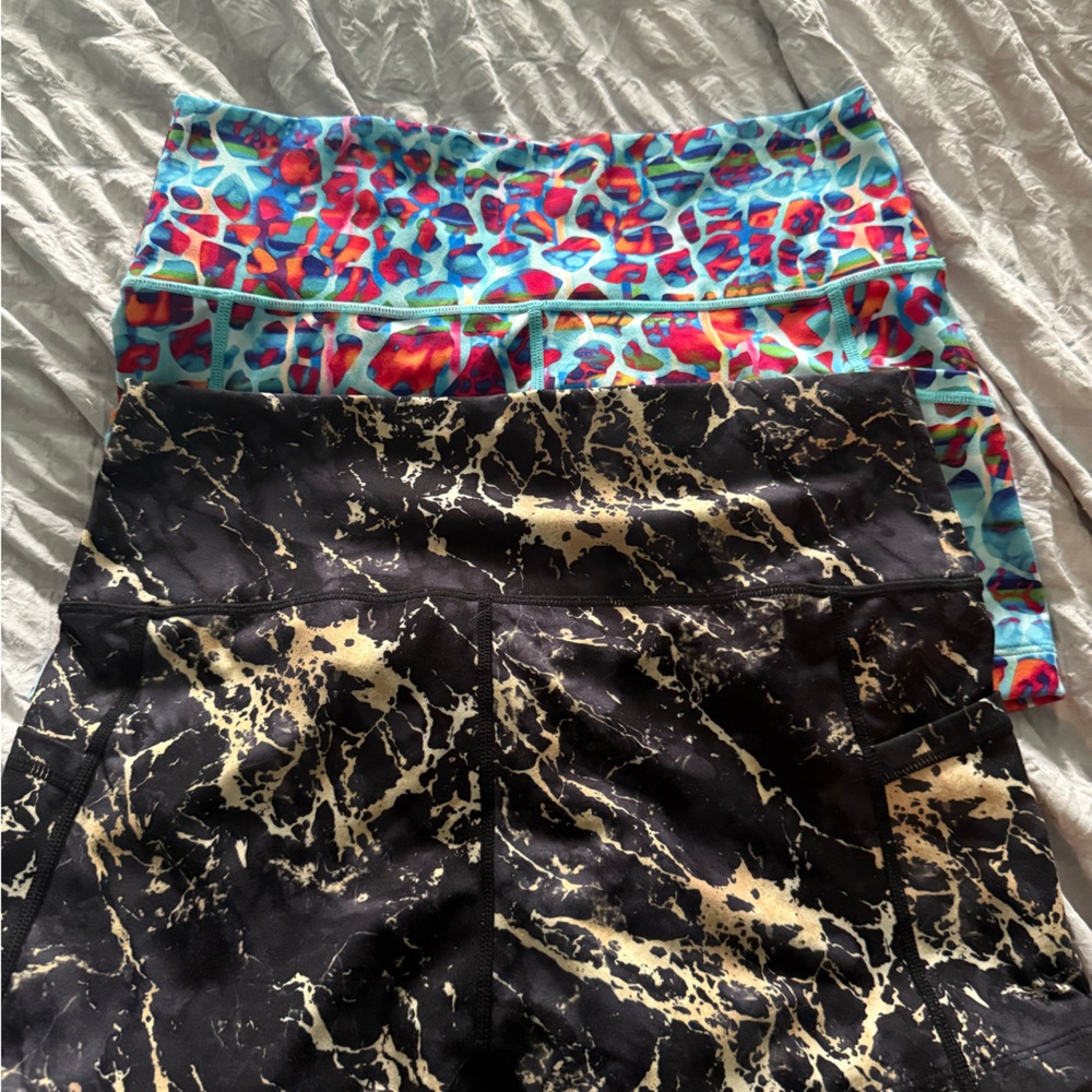 Constantly Varied Gear Black and Multicolor Pencil Skirts